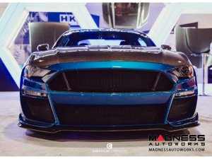 Ford Mustang Fiber Glass Bumper & Front Lip - Carbon Fiber - Type ST - (2018-2019) Ford Mustang Fiber Glass Bumper & Front Lip - Carbon Fiber - Type ST - (2018-2019)